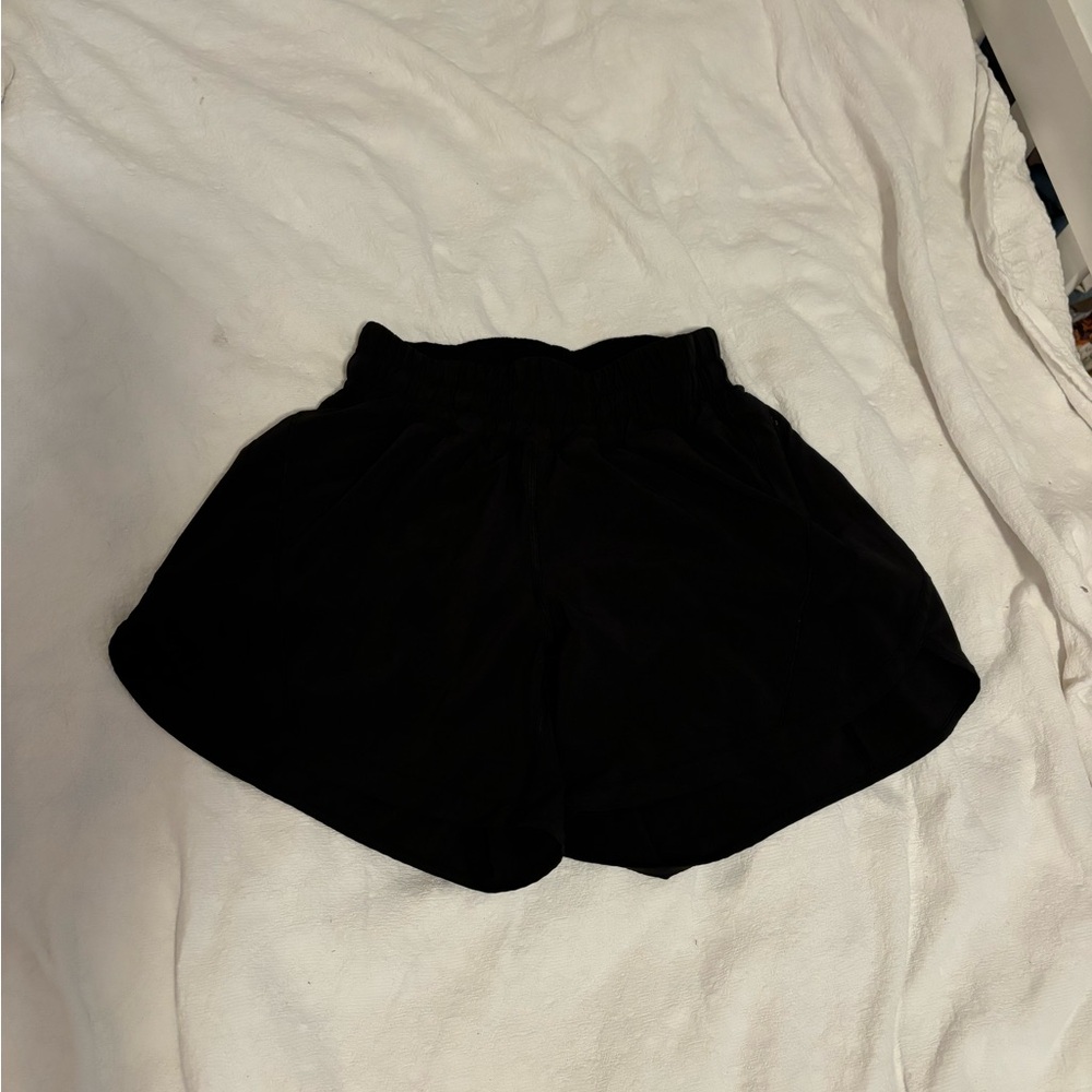 Size 4 lululemon shorts. Black